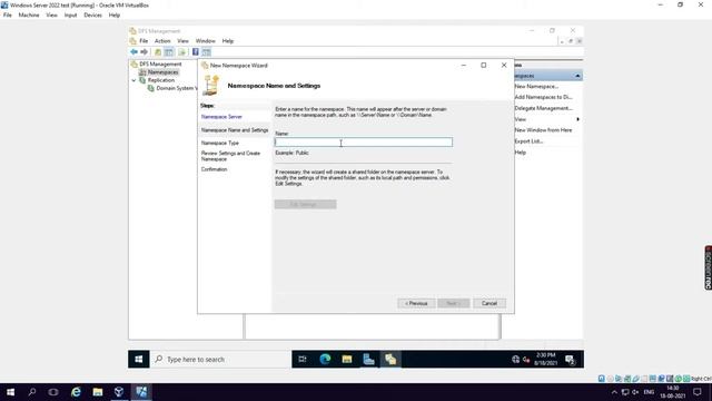 Install and Configure DFS Namespaces in Windows Server 2022 tutorial Step by Step in Hindi смотреть онлайн