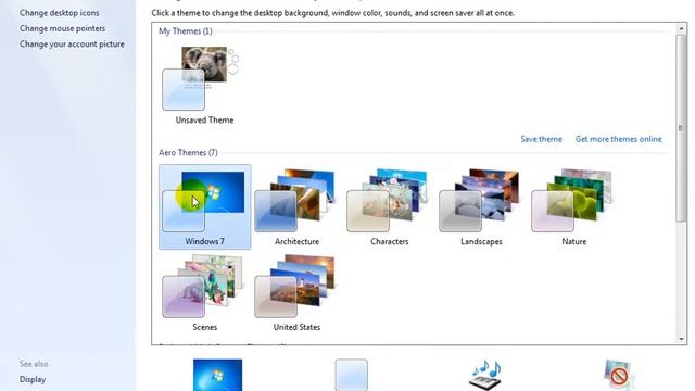 Microsoft Windows 7 Lecture-6, Desktop Properties смотреть онлайн