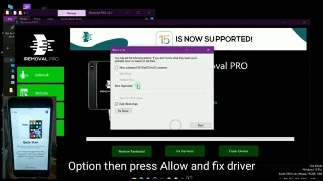 iRemoval Pro iOS 15, Fix All Error Bypass With signal,iRa1n, iCloud, iCloud iOS 15 With Sim work смотреть онлайн