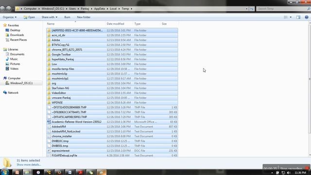 How to delete temporary files in windows 7 Operating System смотреть онлайн