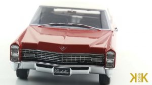 KK-Scale Cadillac DeVille Convertible Softtop 1967 red 1/18