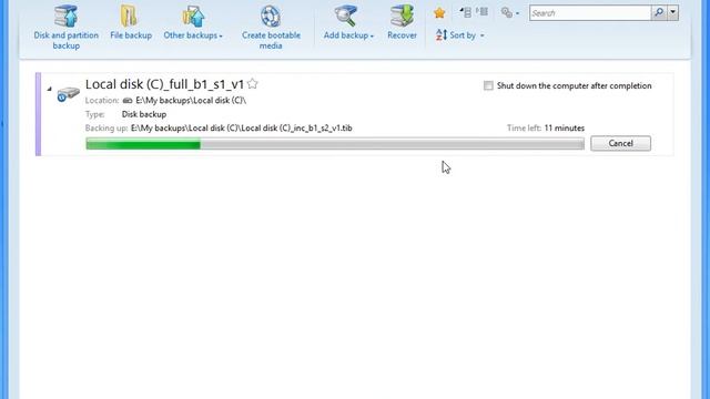 Stopping Acronis True Image tasks смотреть онлайн