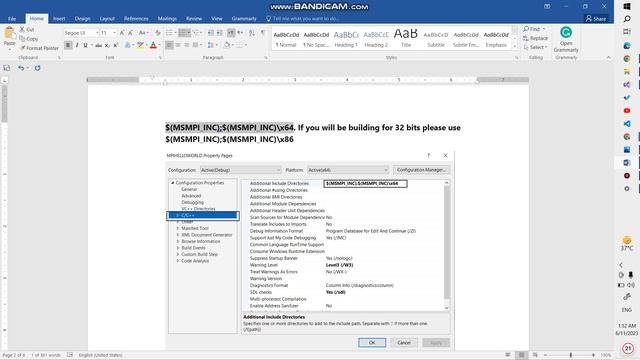 MPI Simple Example in Visual Studio 2022 смотреть онлайн