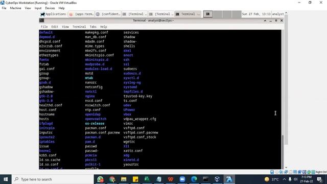 CISCO CyberOps Labs 4 2 6 Lab Working with Text Files and Configuration files in the Linux CLI смотреть онлайн