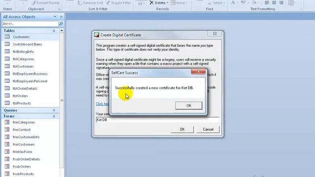 Microsoft Access 2010: Package and Sign Databse смотреть онлайн