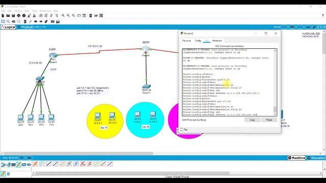 EIGRP+DHCP+VLAN'S+TRUNK+DNS SERVER+WEB SERVER+ENCAPSULATION+TELNET PASSWORD смотреть онлайн