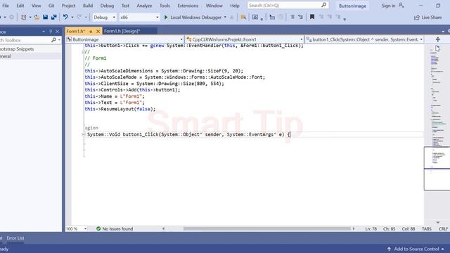 c++/cli windows forms (button Image property) visual studio code смотреть онлайн