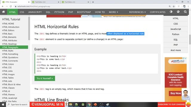 Web Development in Kannada : Part-3 : Paragraphs in HTML: VENUGOPAL M N смотреть онлайн