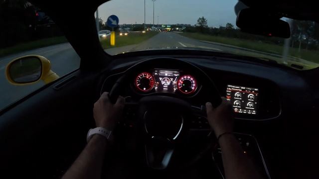 Dodge Challenger Night [6.4 V8 HEMI 492HP] |0-100| POV Test Drive #1804 Joe Black смотреть онлайн