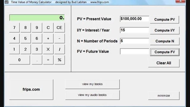 Free Financial Calculator for Windows (Freeware from Bud Labitan) смотреть онлайн