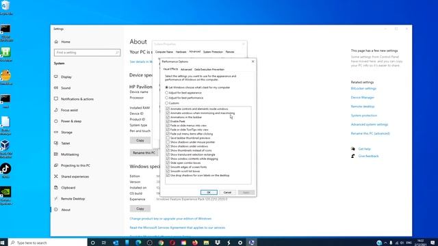 Disable Visual Effects in Windows 10 to optimize performance смотреть онлайн