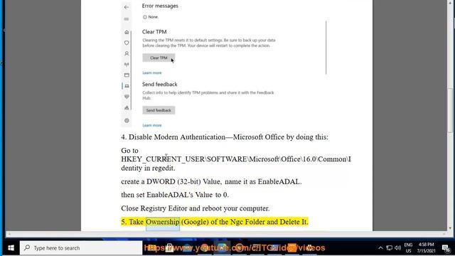 Fix Trusted Module Platform (TPM) Error in Windows 10 смотреть онлайн