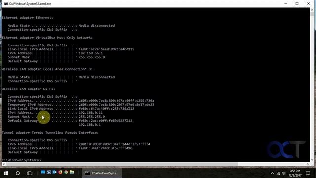 Using IPconfig in Windows смотреть онлайн