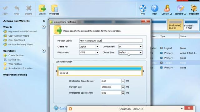 Create New Partition Windows 10/8/7 (Minitool Partition) смотреть онлайн