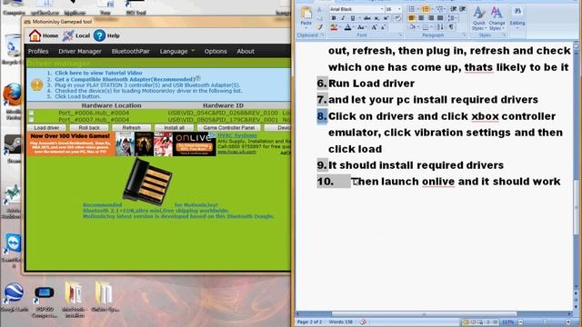 How to connect and use Xbox 360/ PS3 Controller on Onlive PC смотреть онлайн