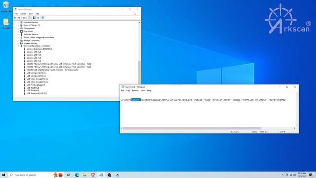 Manually Install Arkscan Printer using Windows Command Line смотреть онлайн