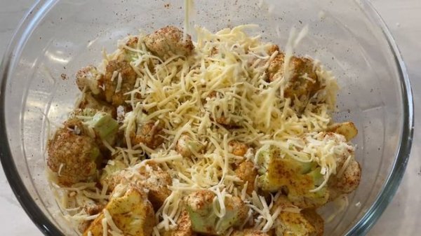 Im Ofen gebackener Blumenkohl. Schnelles und einfaches Rezept!