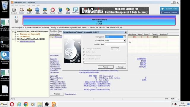 Format SD card ext4 in Windows with freeware program смотреть онлайн