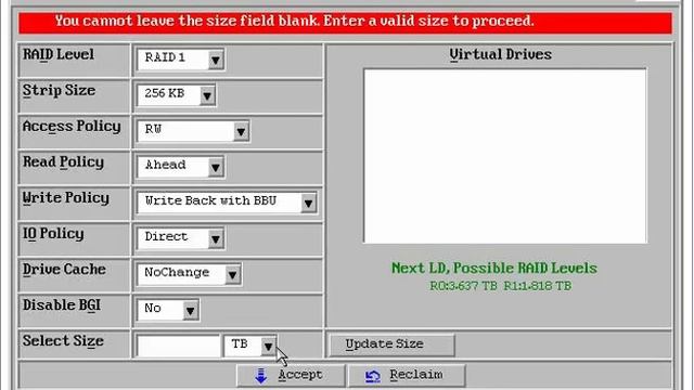 Creating Raid with MegaRAID 9260-8i смотреть онлайн