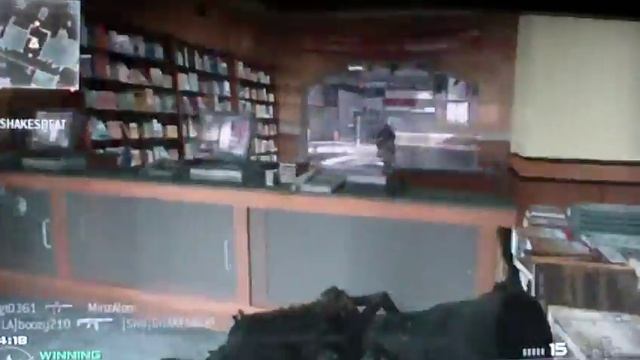 Bouncing Throwing Knife Off Wall GAME WINNING KILL COD MW2 Robotface4 смотреть онлайн