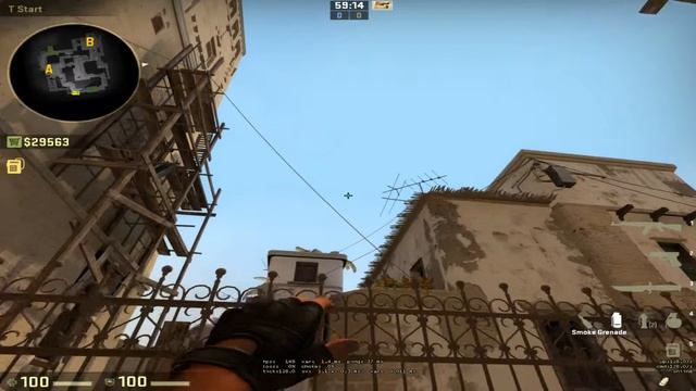 [CS:GO] Mirage - Window Smoke смотреть онлайн