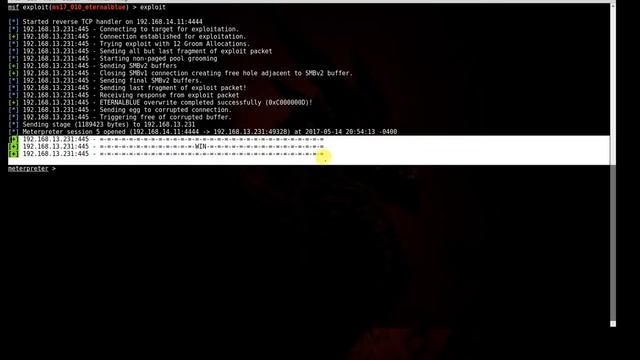 Exploiting Server 2008 missing MS17-010 смотреть онлайн