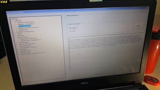 [BIOS] Laptop Dell - Into BIOS - UEFI/LEGACY - Show Menu BOOT смотреть онлайн
