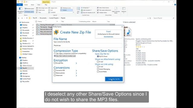 WinZip 21: How to compress MP3 files in Windows смотреть онлайн