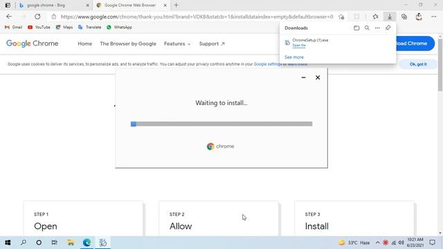 How to Download and Install Google Chrome Browser on Windows 10(2021) смотреть онлайн