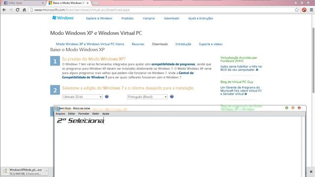 Como baixar Windows xp para o Microsoft virtual pc 3 De Janeiro 2013 смотреть онлайн