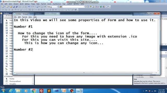 How to use Window Form Properties Image, Location, Text| #TechnologTalk смотреть онлайн