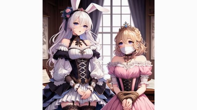 ASMR Story - Bunny Girl Spy ties up and gags the princess [handgag] [tied up] [gagged] смотреть онлайн
