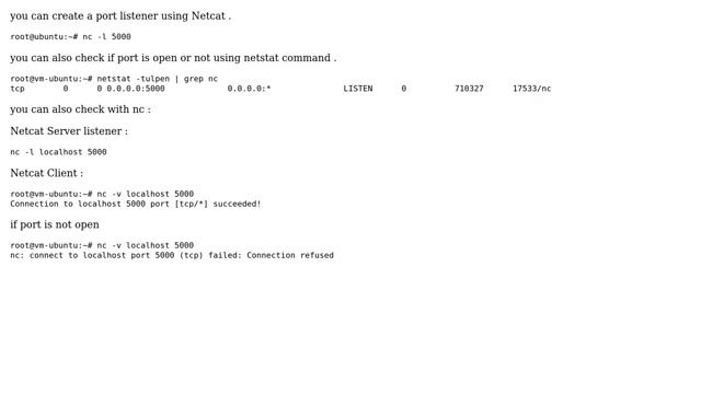 Unix & Linux: How to create a TCP listener? (5 Solutions!!) смотреть онлайн
