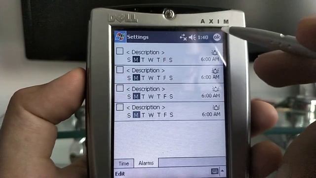 Dell AXIM X5, a massive Windows Mobile Pocket PC. Exploring the menu and functions смотреть онлайн