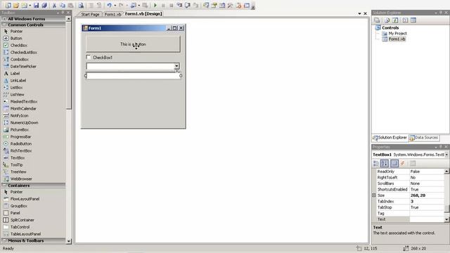 Visual Basic .Net Tutorial 02 - Common Windows Controls смотреть онлайн