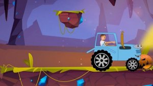 Синий трактор против Хэллоуина.