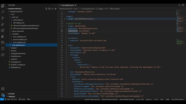 Complete Azure Data Factory CI/CD Process (DEV/UAT/PROD) with Azure Pipelines смотреть онлайн