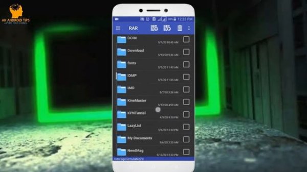 How to Use Rar apk For Android | Rar zip Extract With mobile | AK ANDROid TiPS | Bangla