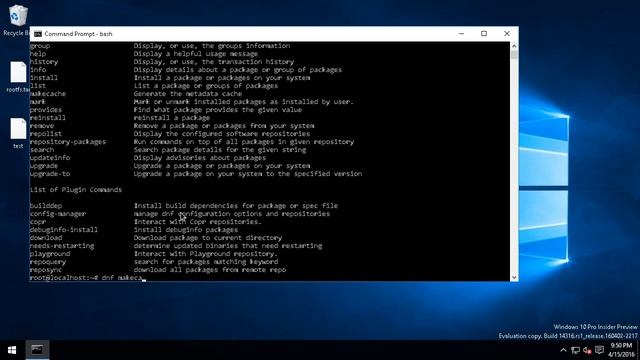 Running Fedora on Windows 10 using WSL смотреть онлайн