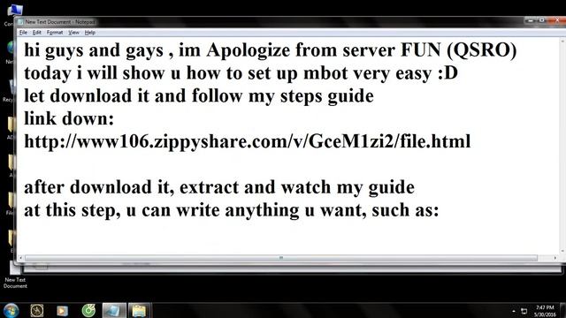 MBot For SRO Privite Servers (100% Working For Win 7,10)