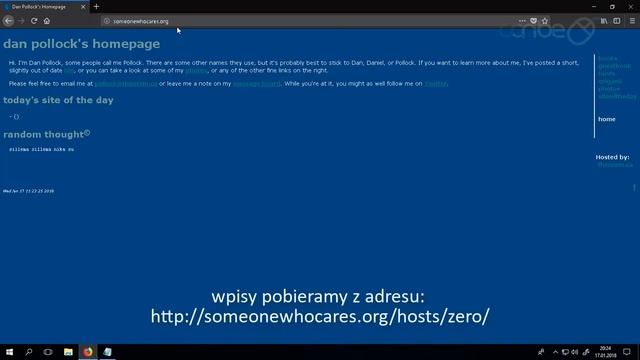 edycja pliku hosts - walcz z reklamami, spamem i telemetrią! смотреть онлайн