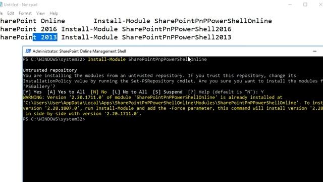 SharePoint PnP PowerShell Module Installation Step by Step смотреть онлайн
