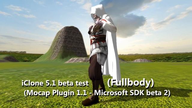 iClone 5.1 beta (Mocap Plugin 1.1& Microsoft SDK beta 2)without any motion edit смотреть онлайн