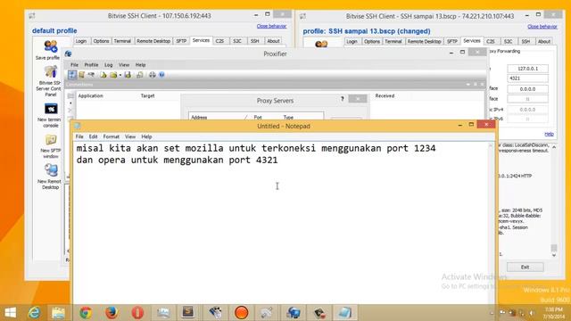 How To Connect Bitvise SSH Client To Multi SSH Server