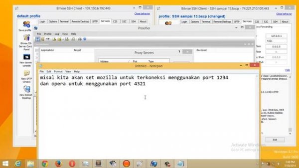 How to Connect Bitvise SSH Client to Multi SSH Server