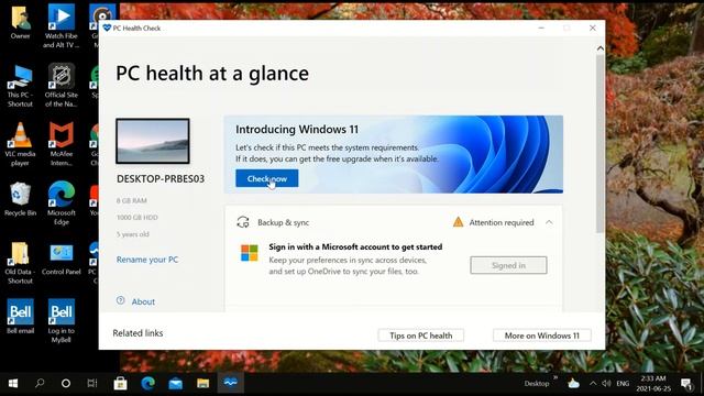 Check if your PC Computer is Capable of Upgrading to Windows 11. смотреть онлайн