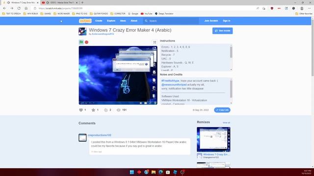 Windows 7 Crazy Error Maker 4 (Arabic) смотреть онлайн