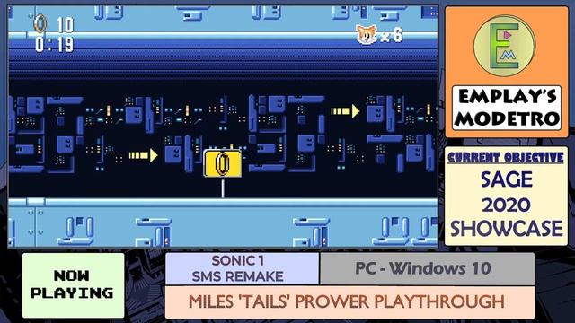 Sonic 1 SMS Remake - PC - Tails - #6 - Sky Base Zone смотреть онлайн
