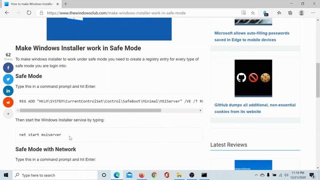 How to make Windows Installer work in Safe Mode смотреть онлайн
