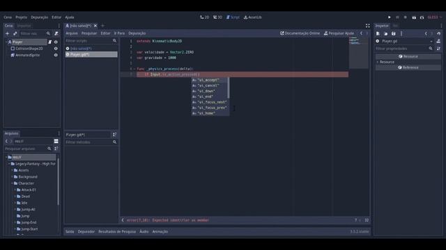 Movimentação do Player na Godot 3.5 // Tutorial смотреть онлайн